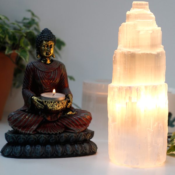 25cm Selenite Lamp